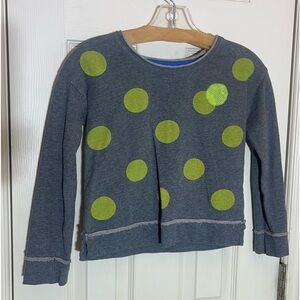 Girls sequin polka dot long sleeve shirt size child large 10/12